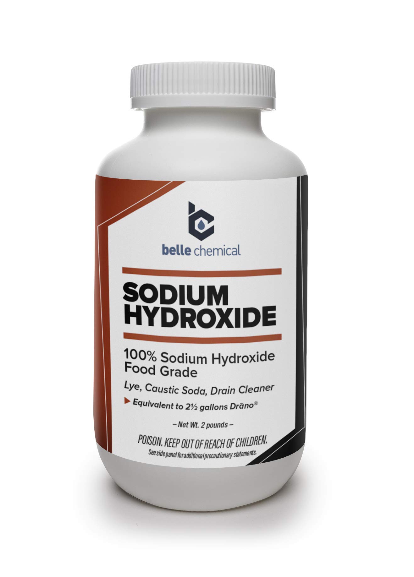 Food Grade Sodium Hydroxide (Lye, Caustic Soda) - 10 lbs Pure for Soap Making, Drain Cleaning & Food Processing | USP Grade NaOH for DIY, Home & Industrial Use