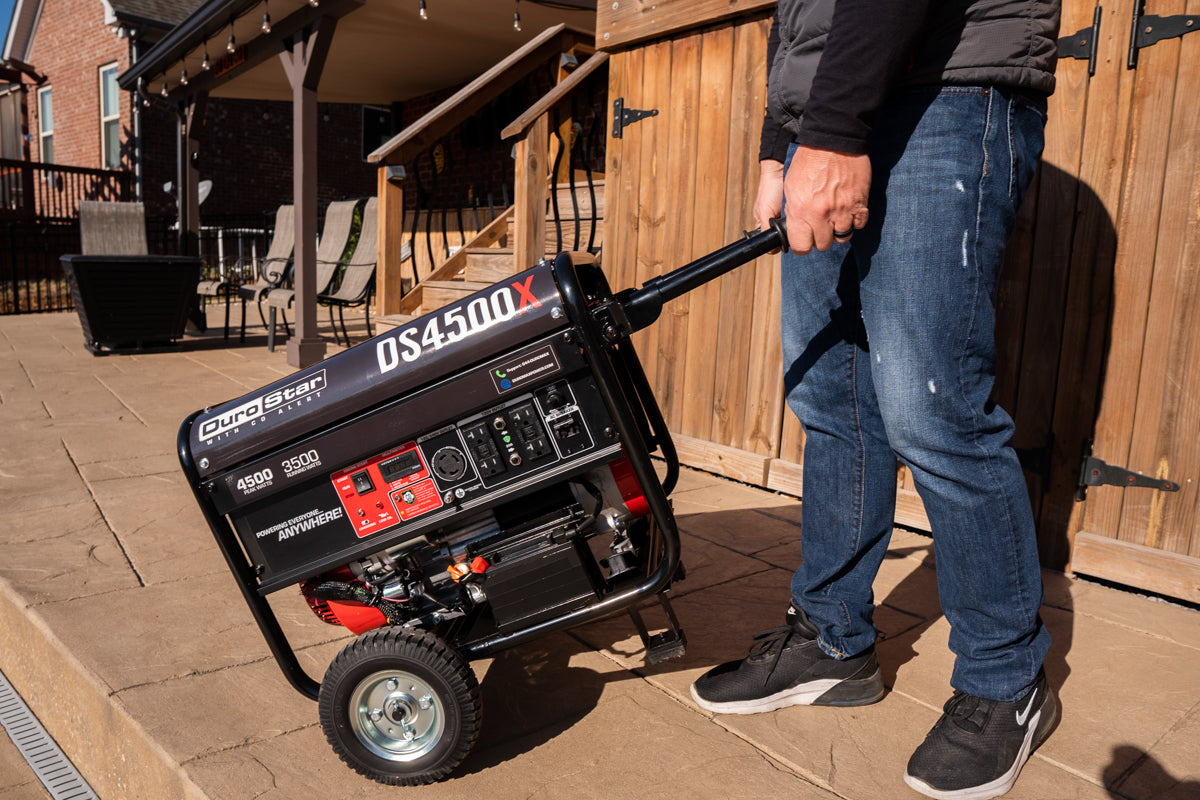 4,500 Watt Portable Gasoline Generator with CO Alert - Reliable Backup Power for Home, Camping & Emergency Use