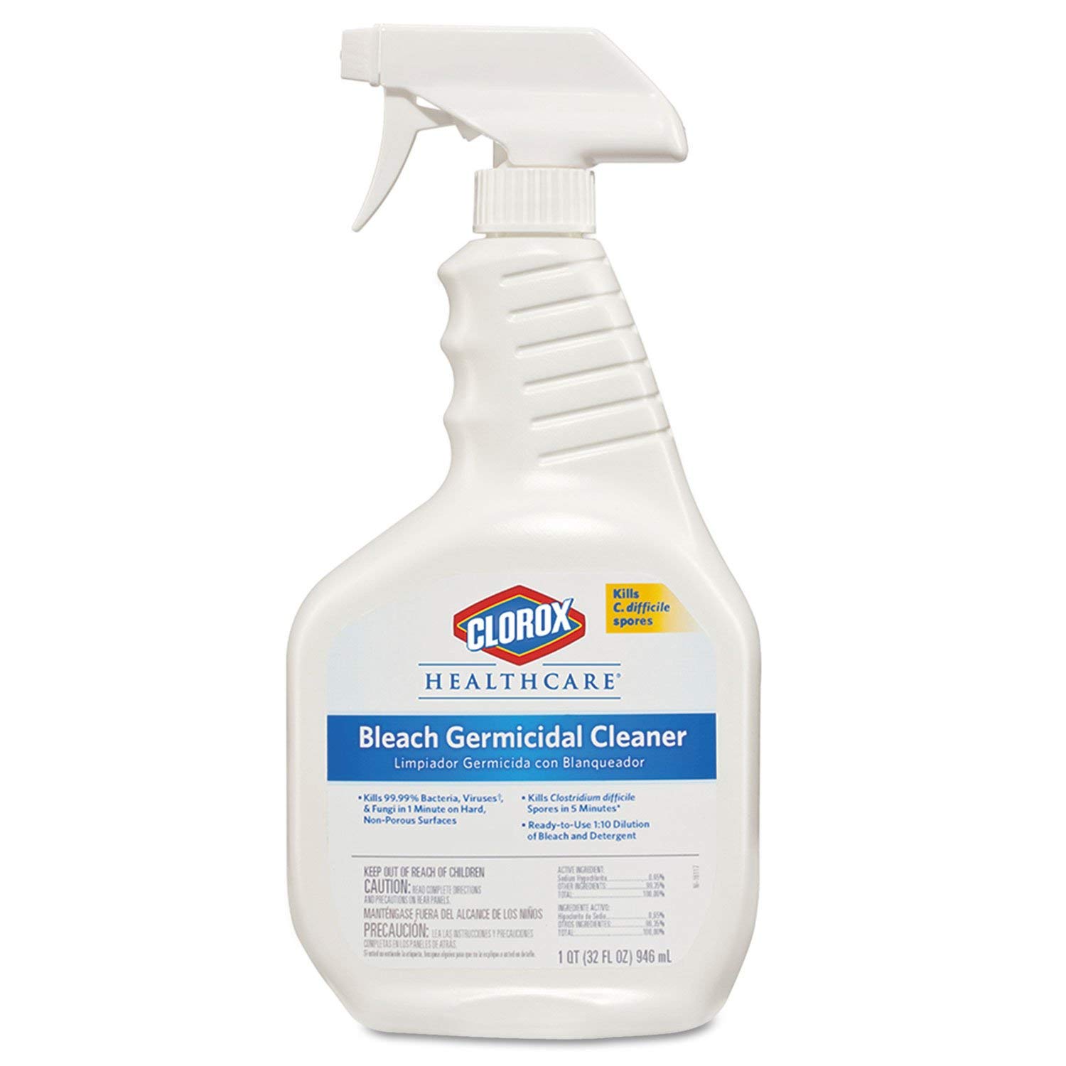 CLO68970 - Bleach Germicidal Cleaner Disinfectant Spray (32oz, 6-Pack Case) for Home, Hospital & Office Surface Sanitizing