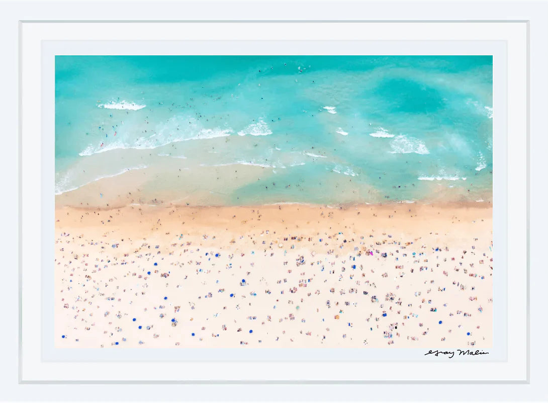 Bondi Beach Landscape Print by Gray Malin - Stunning Coastal Wall Art for Home & Office Decor - Perfect for Living Room, Bedroom, or Beach House