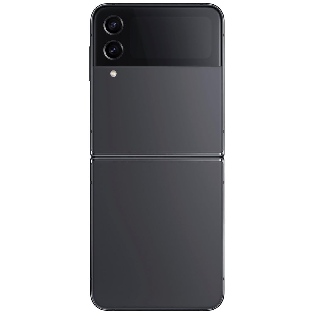 Samsung Galaxy Z Flip4 5G Unlocked Smartphone - 256GB Storage, Graphite Color (Renewed) | Compact Foldable Phone for Work, Travel & Everyday Use