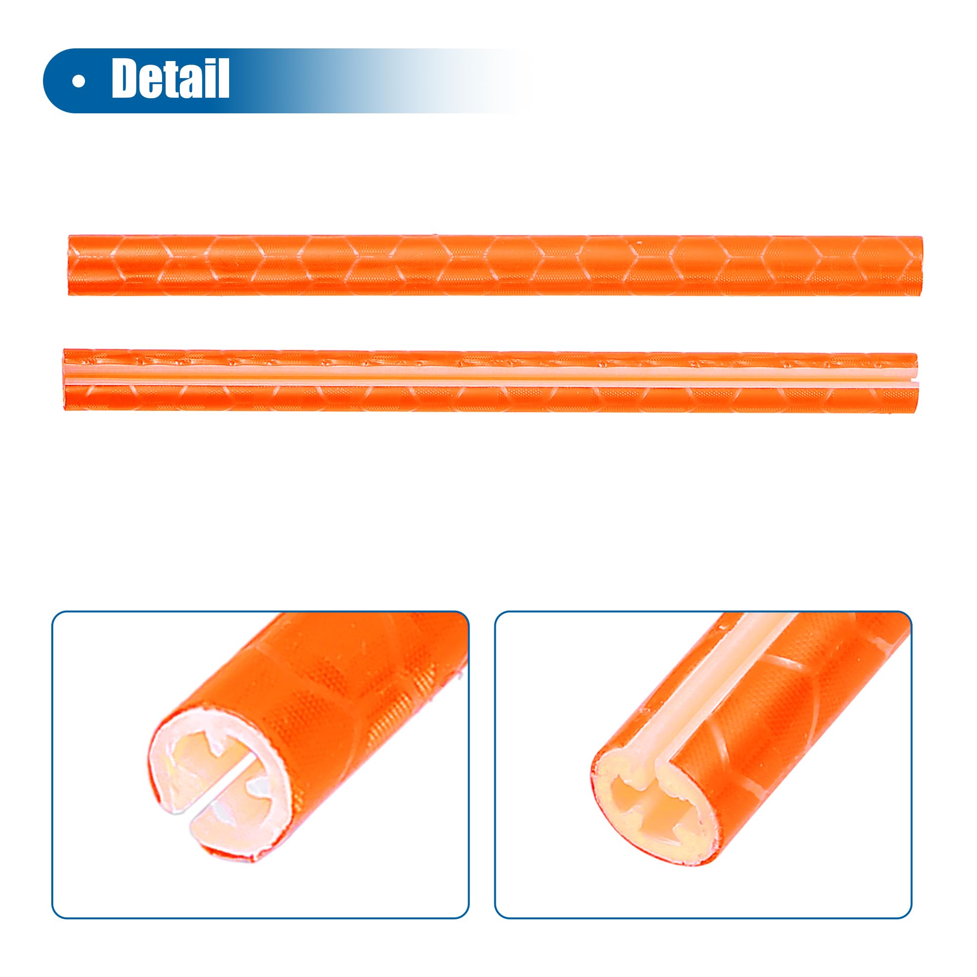 X AUTOHAUX 36 Pcs Orange Bicycle Reflectors - High Visibility Reflective Bike Safety Lights for Night Cycling, Mountain Bikes, Wheels & Wheelchairs - Durable ABS Material for Enhanced Road Safety