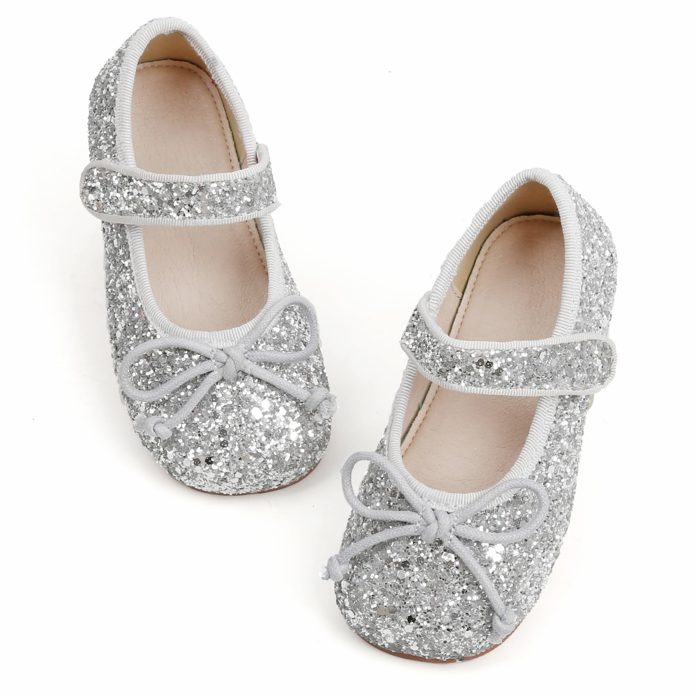 GINFIVE Toddler Girls Dress Shoes - Mary Janes Ballerina Flats for Little Girls | Comfortable & Stylish First Walkers Shoes for Parties, School & Special Occasions