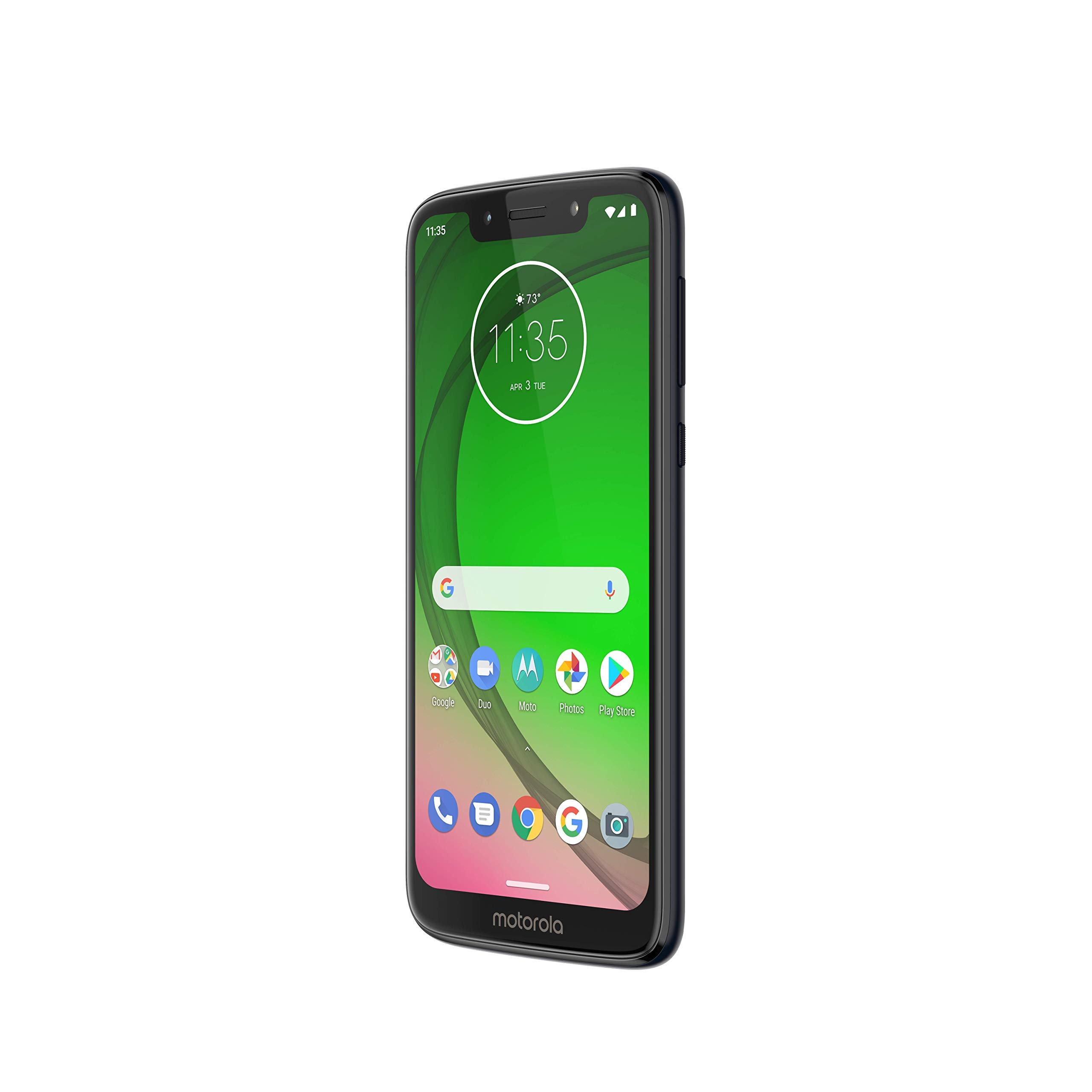 Refurbished Motorola G7 Play 32GB Unlocked Smartphone with 13MP Camera - Deep Indigo Blue | GSM Nano-SIM Compatible | Perfect for Travel, Work & Everyday Use