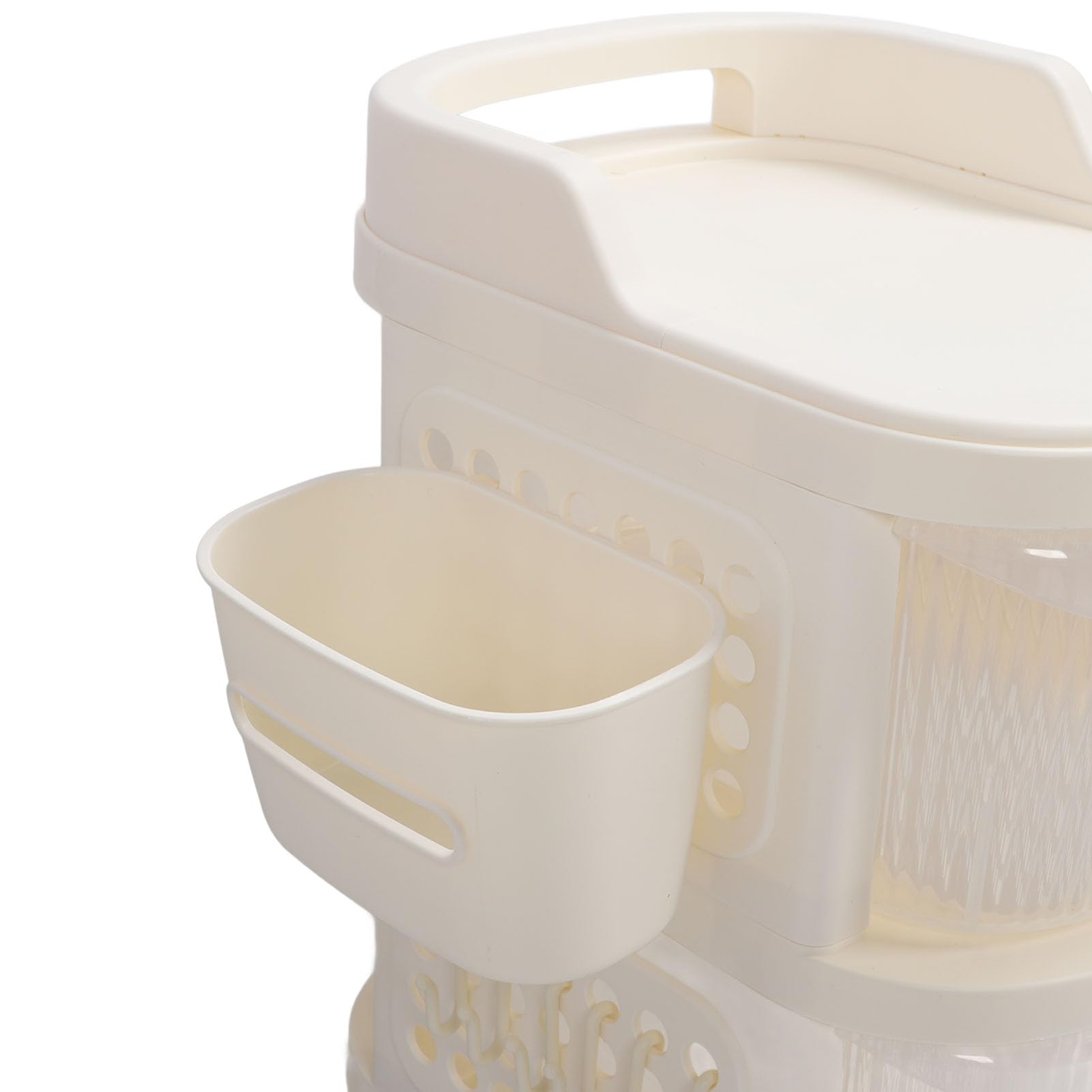 3-Layer Baby Diaper Caddy Organizer with Wheels - Portable Changing Table Storage Cart for Diapers, Wipes & Baby Essentials - Easy Assembly for Nursery, Bedroom & On-the-Go Use