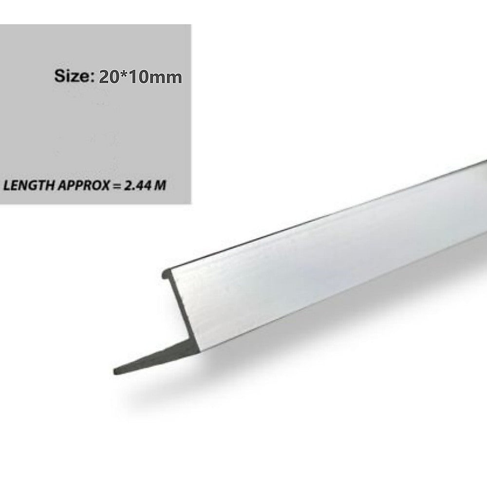 10 Pack Heavy Duty L-Shaped Aluminum Tile Edge Trim 10mm - Perfect for Bathroom, Kitchen & Shower Tiling Projects