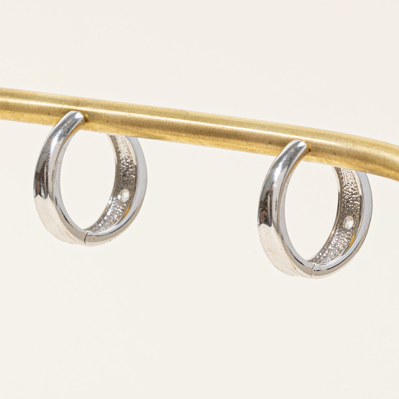 0.24ctw Tension Set Diamond Huggie Hoop Earrings for Women - Perfect for Weddings, Parties & Everyday Wear