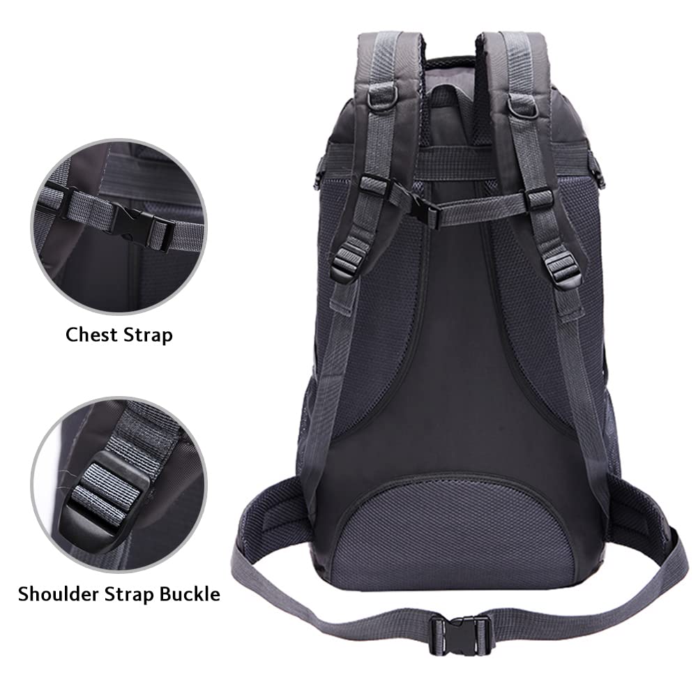 Rojeam 40L/50L/60L/70L Waterproof Hiking Backpack - Lightweight Travel & Camping Backpack for Outdoor Adventures, Trekking & Backpacking Trips