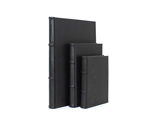 Handmade Leather Journal Refillable Hardcover - Small Black Leather Notebook for Writing, Sketching & Travel | Perfect Gift for Writers & Artists