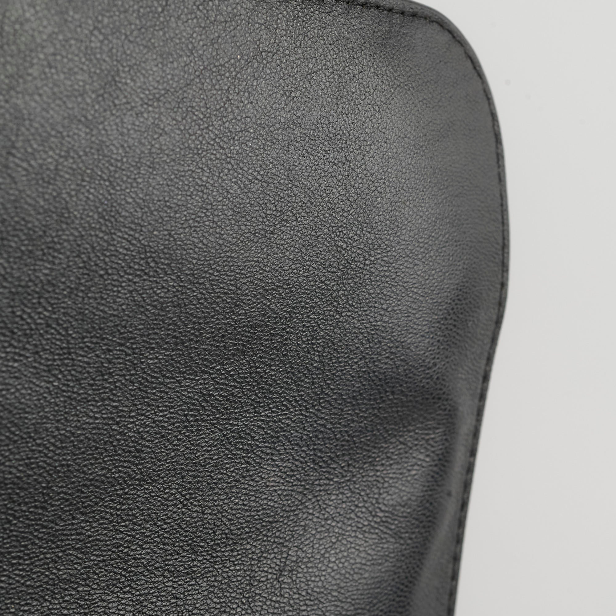 Celine Medium Trapeze All Black Leather Handbag - Stylish Crossbody Bag for Women, Perfect for Work, Travel & Evening Out