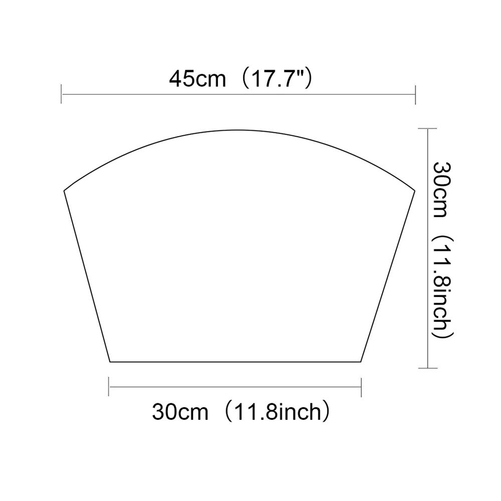 SHACOS 4-Pack Round Vinyl Placemats - Heat Resistant, Wipe Clean Table Mats for Dining - Wedge Design in Orange - Perfect for Kitchen, Restaurant & Outdoor Use