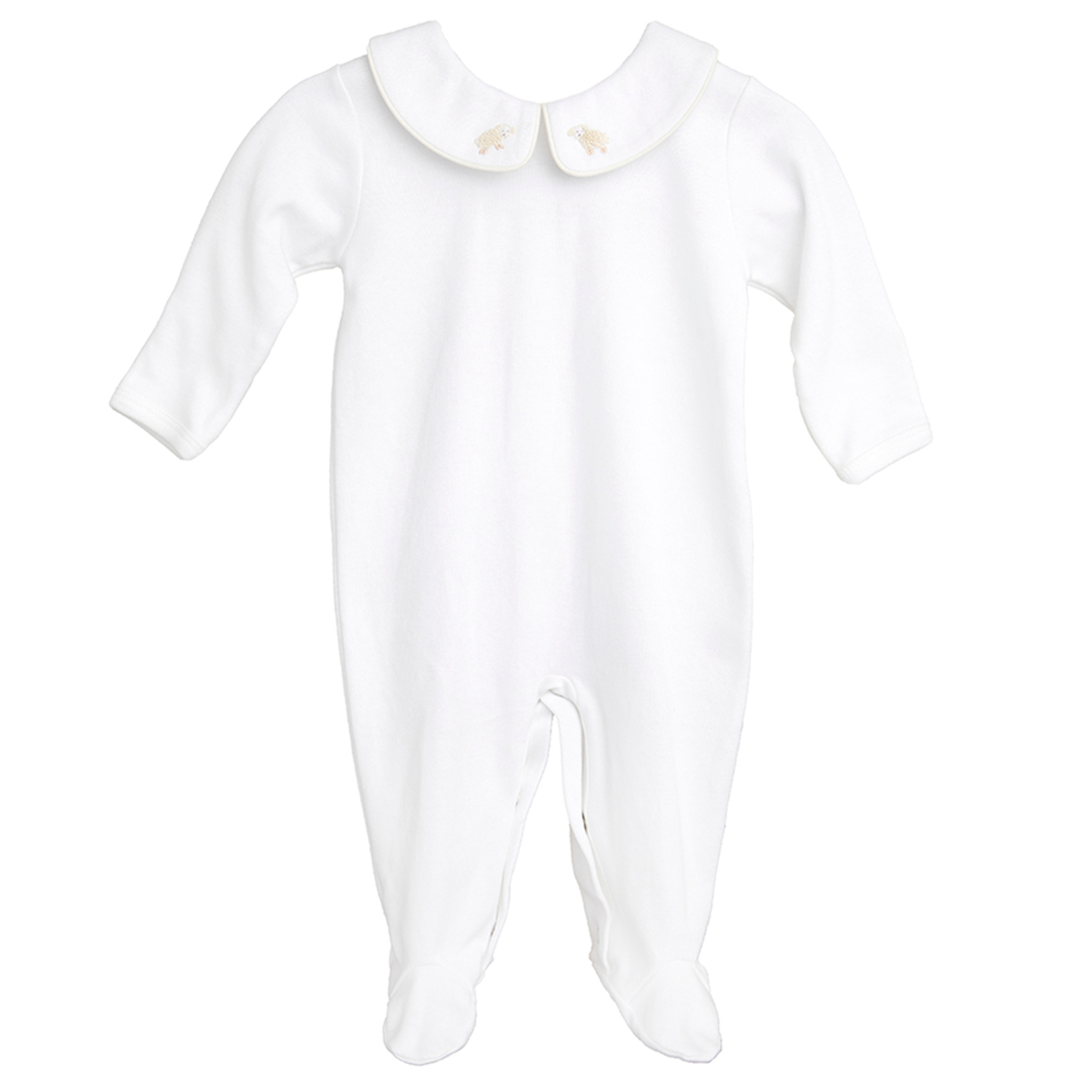 Baby Little Bo Peep Cotton Knit Footie Pajamas - Soft & Cozy Infant Sleepwear for Boys & Girls - Perfect for Nursery, Bedtime & Photoshoots