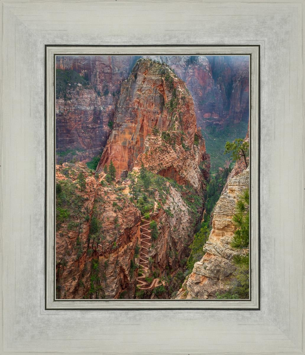 Angels Landing by Julie Kerr - Stunning Landscape Art Print for Home & Office Decor | Perfect for Living Rooms, Bedrooms, and Gifts