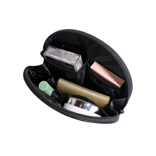 Rainbow Makeup Pouch for Women & Teens - Travel Cosmetic Organizer with Compartments - Perfect for Toiletries & Travel Essentials