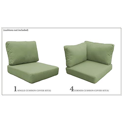 TK Classics High Back Cover Set in Cilantro Green for VENICE-05b Outdoor Patio Furniture - Replacement Slipcovers for Dining Chairs, Poolside Lounging & Garden Decor (Cushions Not Included)