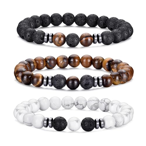 3pcs Black-Brown-White