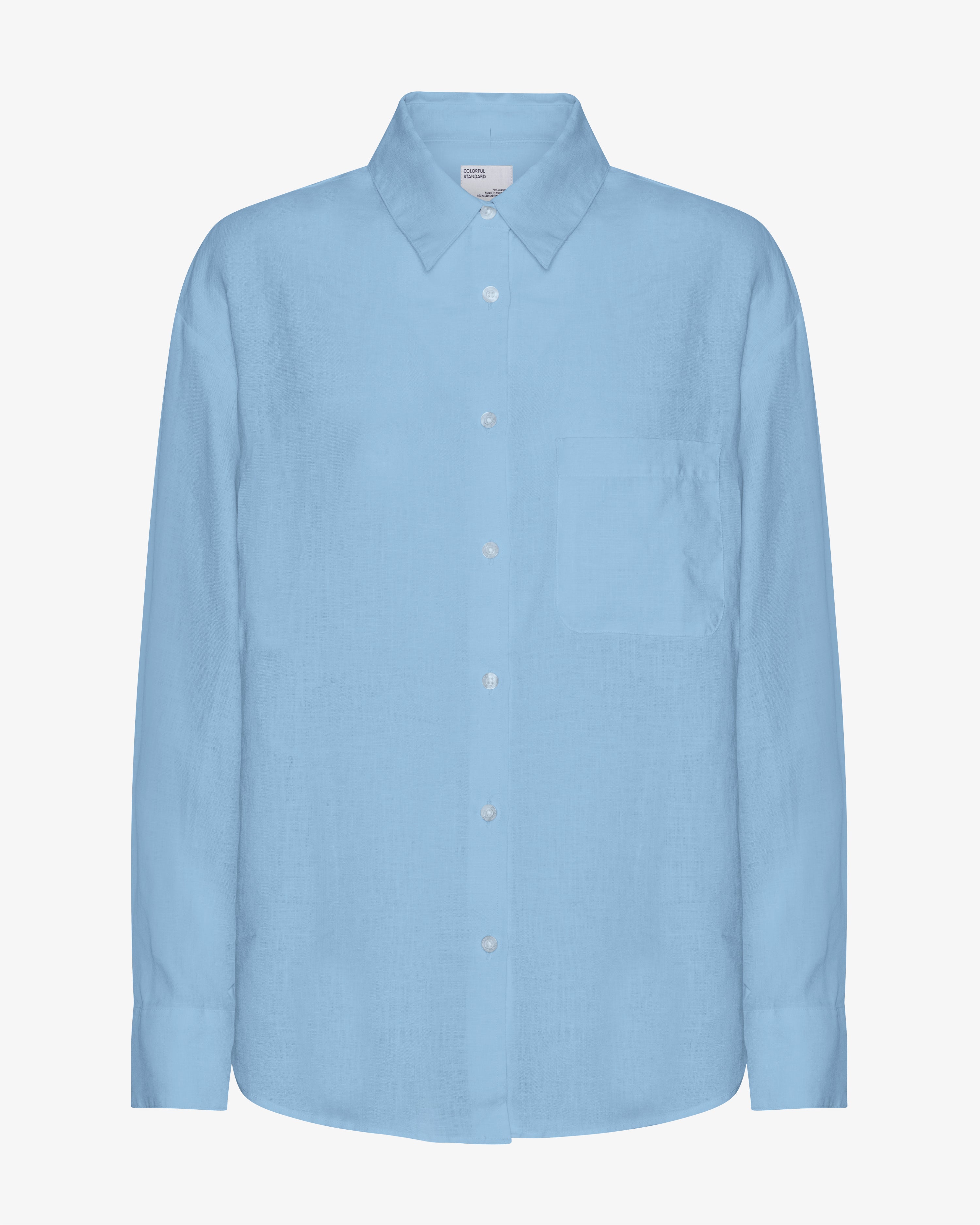 Premium Linen Oversized Shirt for Women - Soft & Breathable Seaside Blue Button Down Top - Perfect for Beach Vacation, Summer Outfits & Casual Wear