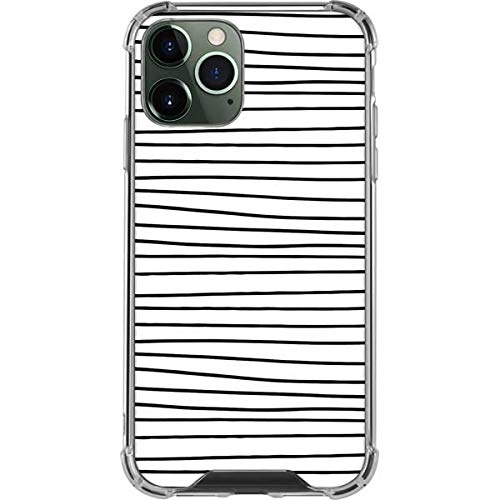 Skinit Clear Phone Case for iPhone 12 Pro Max - Freehand Stripes Design | Slim Protective Cover | Scratch Resistant | Perfect for Everyday Use & Travel