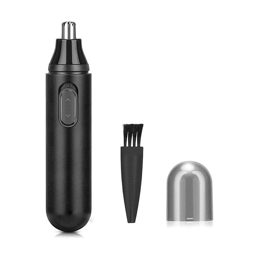 Painless Electric Nose & Ear Hair Trimmer for Men & Women - Rechargeable Dual Edge Blades with Cleaning Brush - Perfect for Travel, Grooming & Personal Care