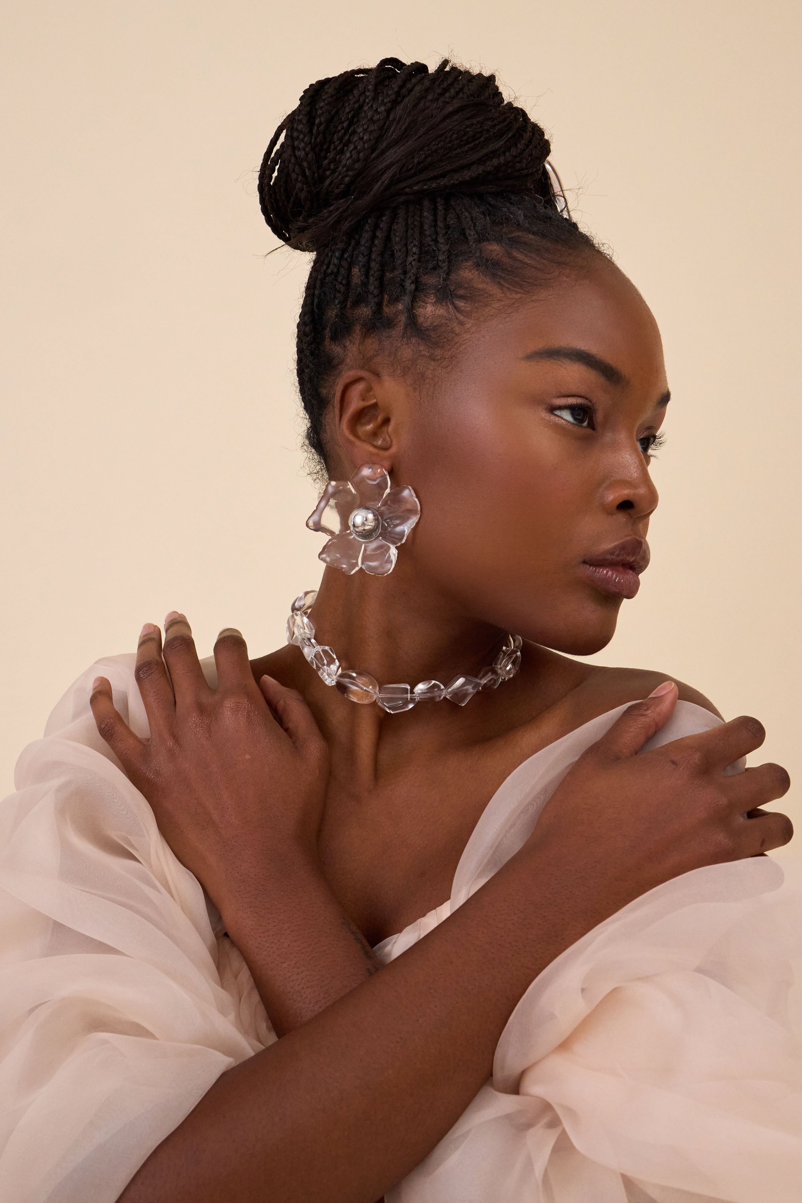 Eden Resin Oversized Earrings for Women - Trendy Boho Chunky Statement Jewelry - Perfect for Parties, Weddings & Everyday Wear