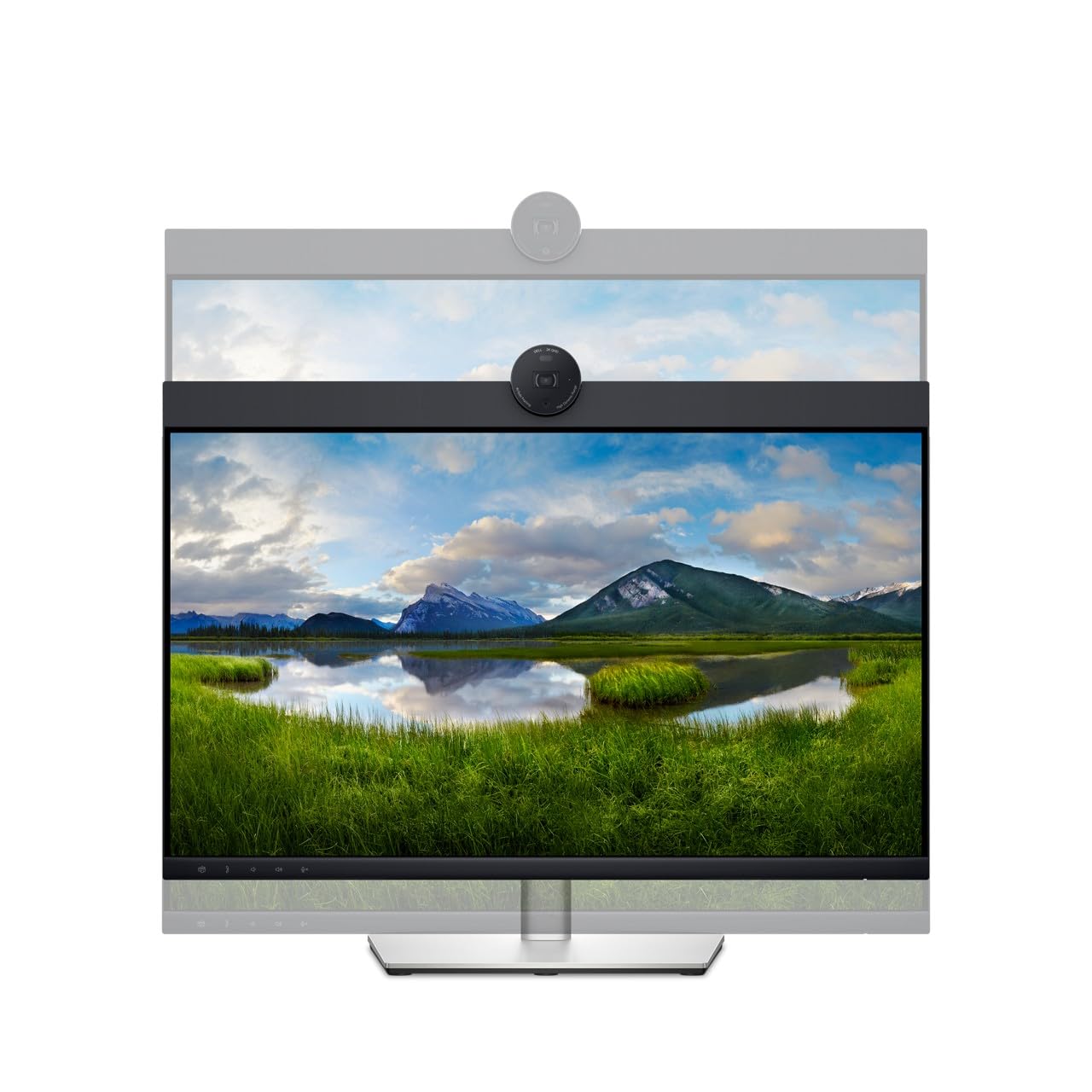 Dell 24 Inch Full HD Video Conferencing Monitor - P24 Series with Webcam & Speakers for Remote Work, Online Meetings & Home Office Setup