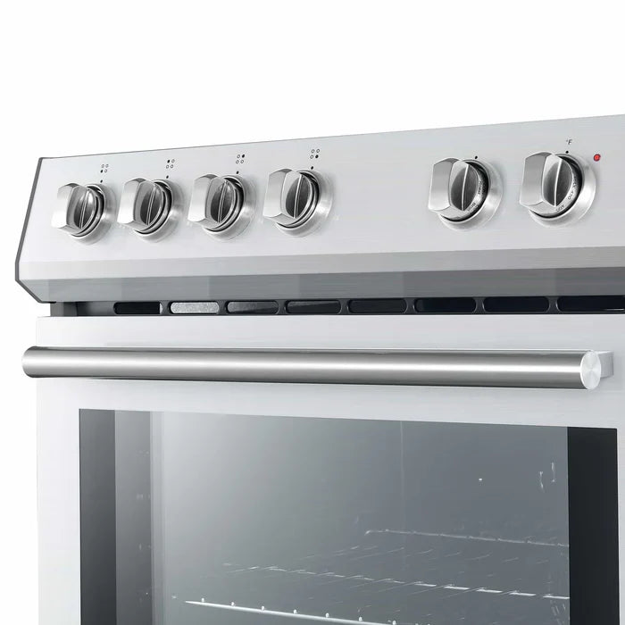 Forno Leonardo 30 Inch Electric Range with 5.0 cu. Ft. Oven - Stainless Steel Built-in Appliance for Modern Kitchens | Perfect for Baking, Roasting & Everyday Cooking | Model FFSEL6012 30