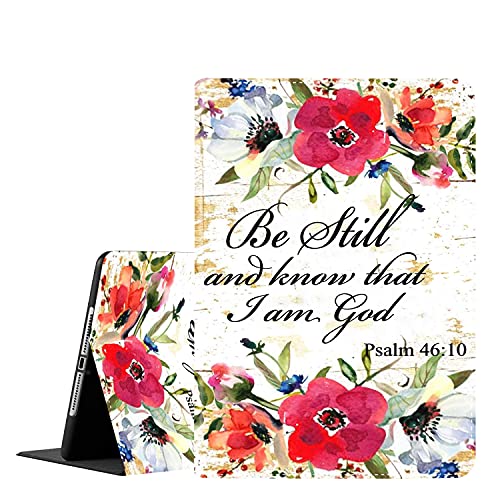 Be Still and Know That I am God Psalm 46:10 Red Flowers