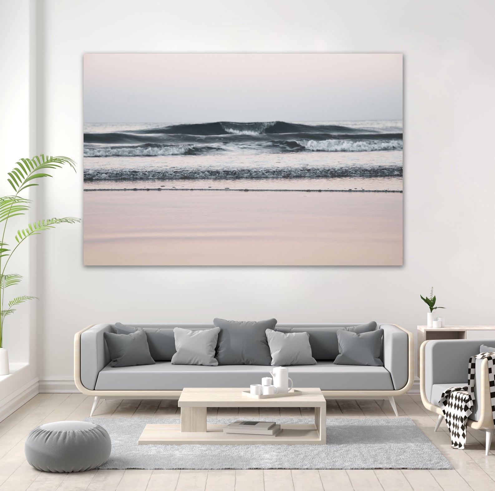 Atlantic Ocean Dream Waves 5 - Stunning Ocean Wave Wall Art for Beach House Decor, Coastal Living Room, Bedroom & Office - Perfect for Nautical Theme Interior Design