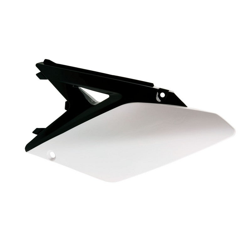 RTECH RMZ250 Side Panels for Honda 10-18 | White & Black Replacement Parts | Perfect for Off-Road Motorcycle Maintenance & Customization