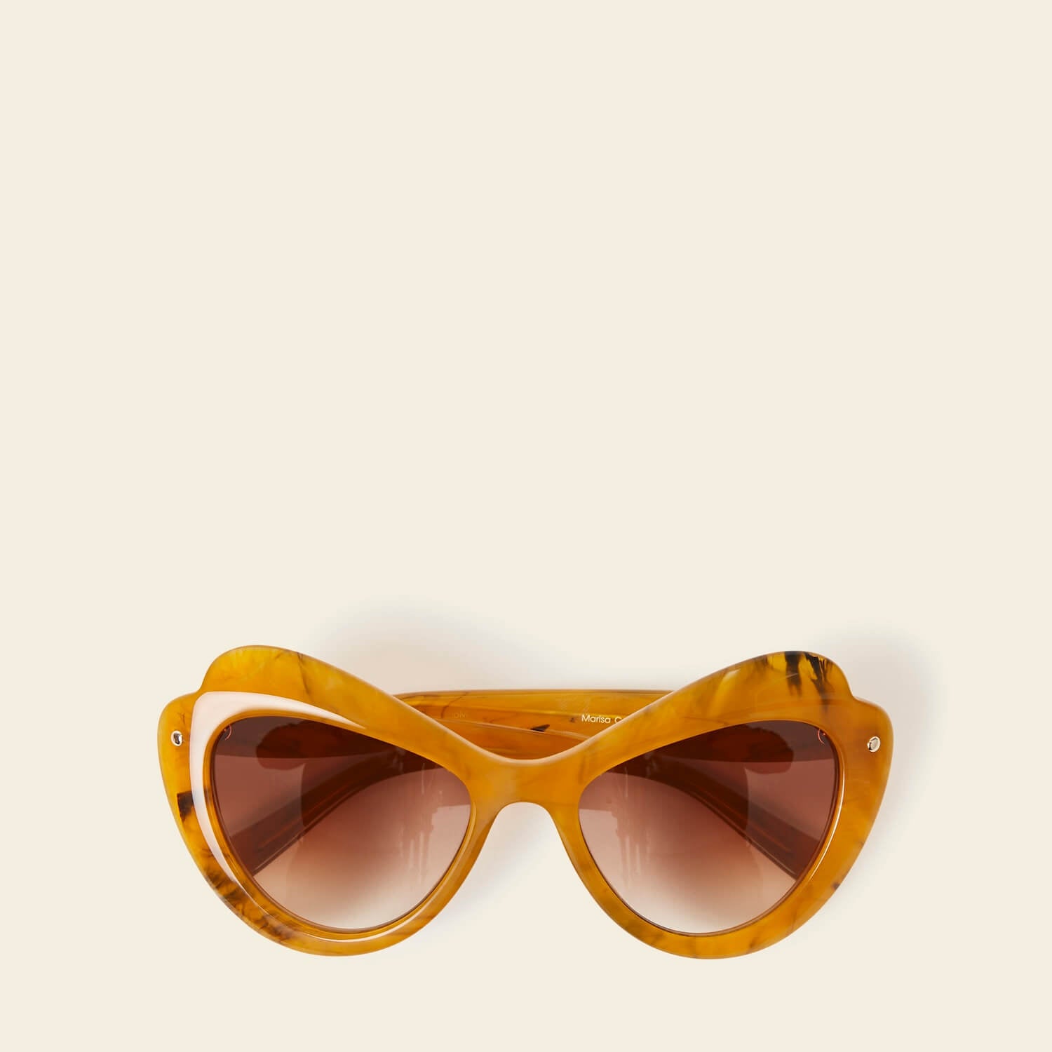 Marisa Sunglasses - Trendy Orange Marble Frame for Women - Perfect for Beach, Driving & Outdoor Activities