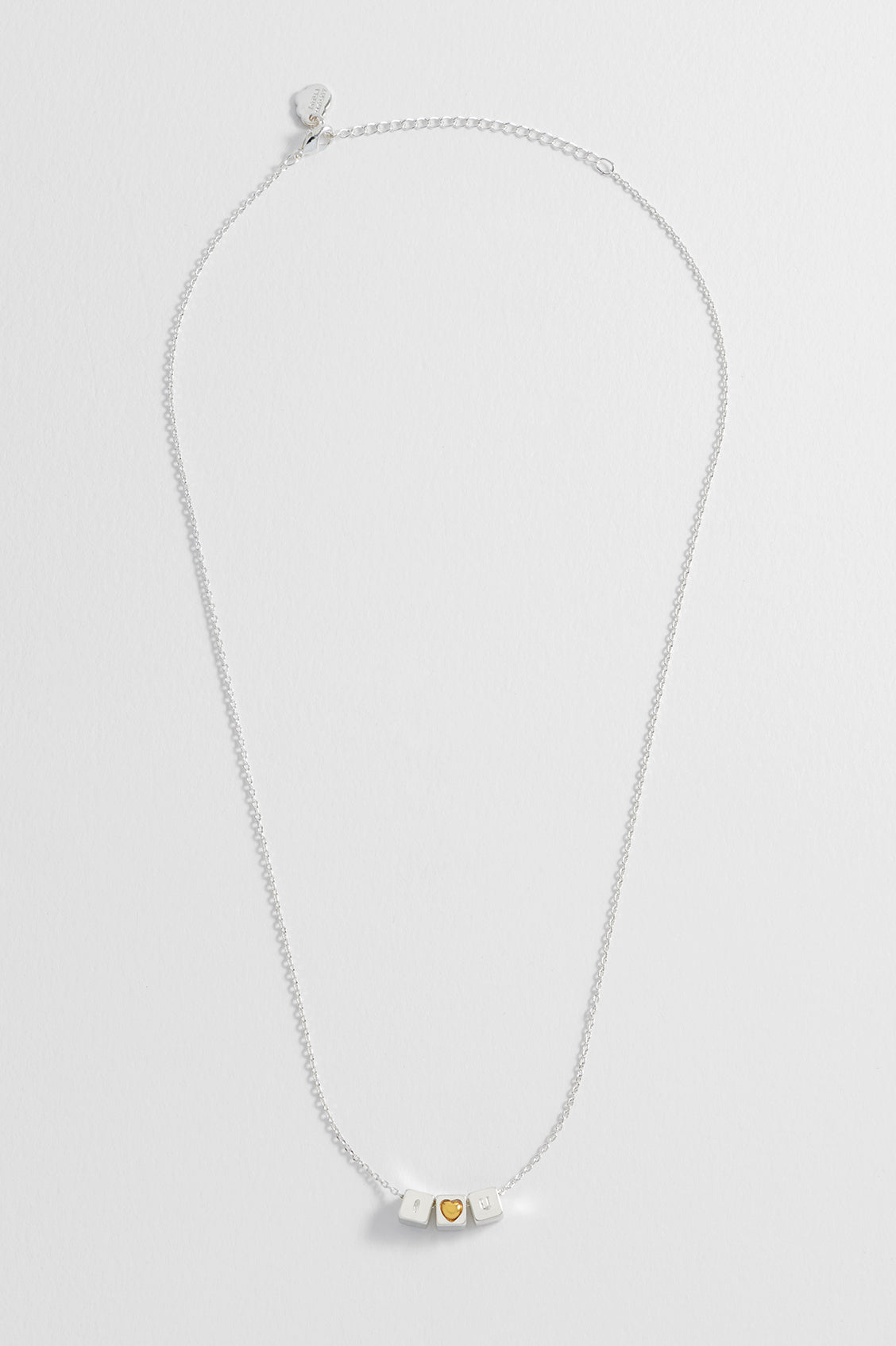 I Love You Cube Necklace - Minimalist Sterling Silver Pendant for Women, Perfect for Valentine's Day Gifts & Anniversary Presents