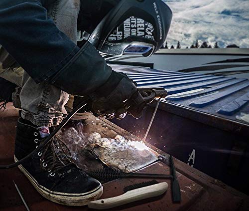 Professional Welding Chipping Hammer with Stainless Steel & Carbon Steel Wire Scratch Brushes - Perfect for Metal Cleaning, Weld Slag Removal & DIY Projects