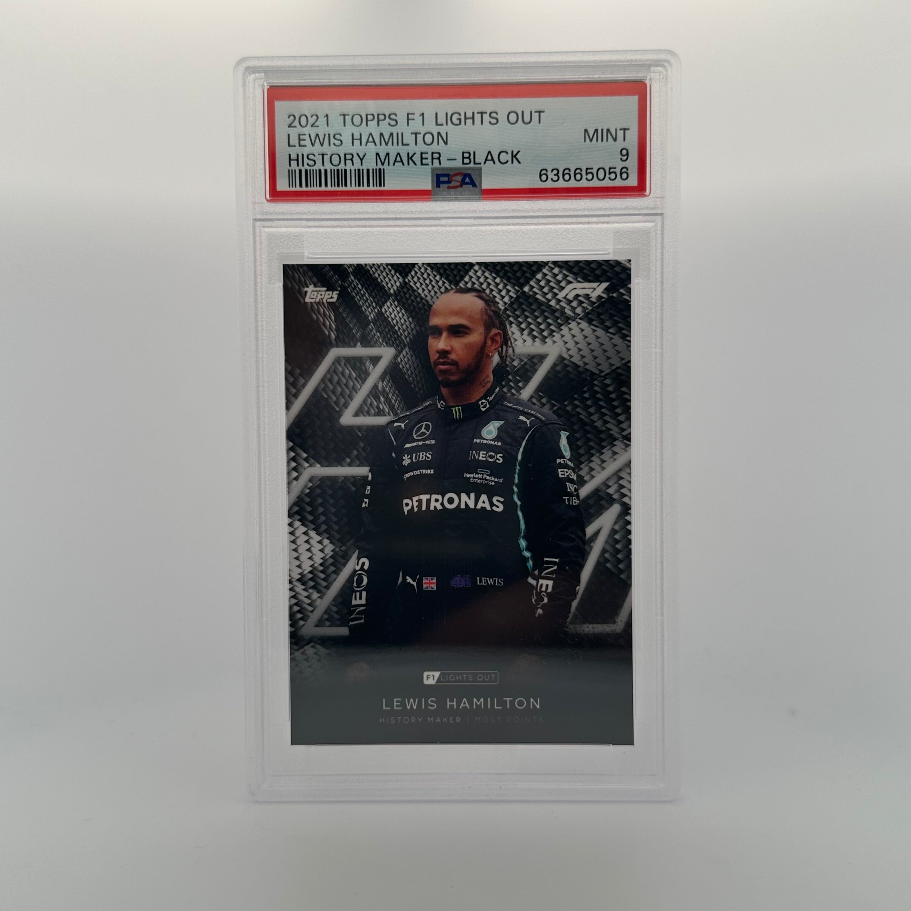 PSA 9 Graded 2003/10 Lewis Hamilton History Maker Black Parallel Trading Card - Perfect for F1 Collectors, Sports Memorabilia Displays & Investment Portfolios