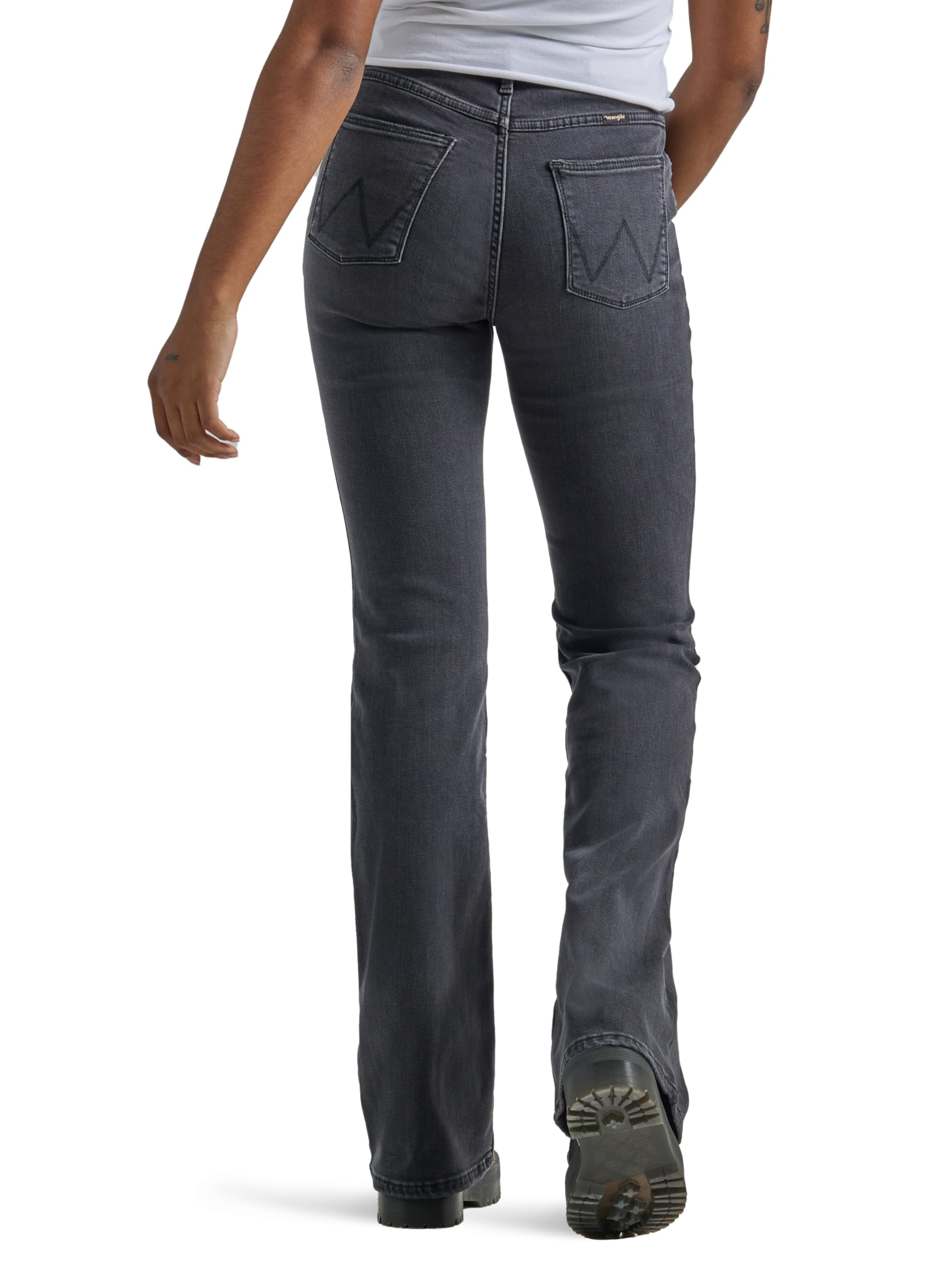 Wrangler Women's High Waisted Fierce Flare Jeans - Vintage Denim Pants for Casual Outfits & Western Style | Perfect for Everyday Wear, Country Concerts & Cowgirl Fashion