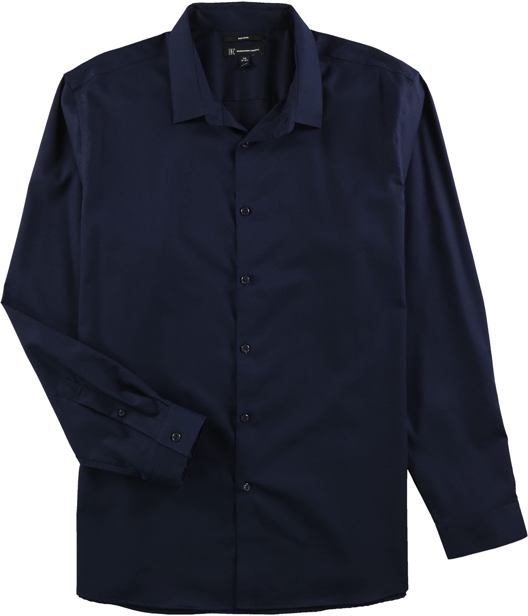 Men's Non-Iron Button-Up Dress Shirt - Blue, Small - Perfect for Office, Business Casual & Formal Occasions