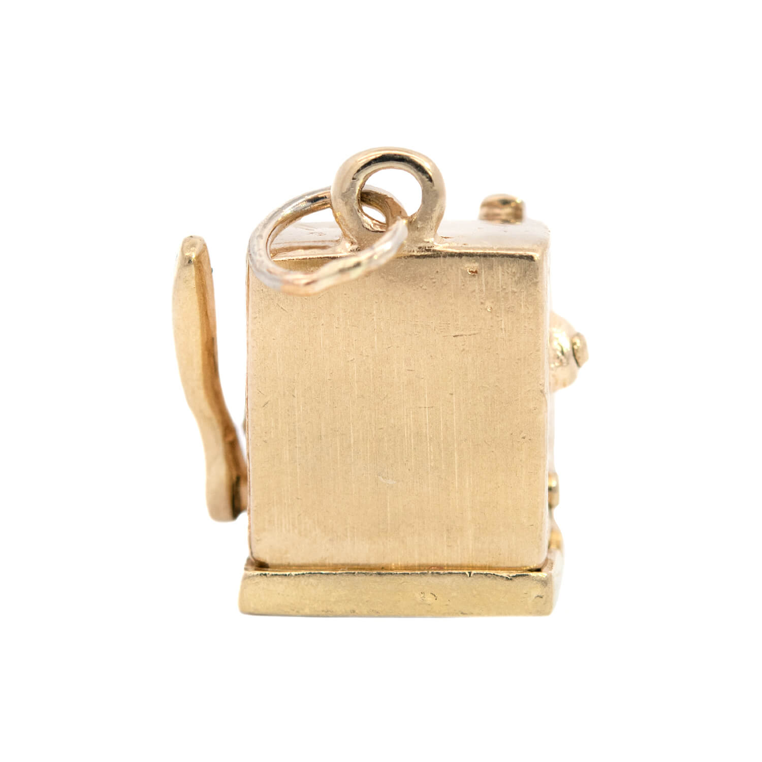Vintage 14k Gold Slot Machine Charm Pendant - Casino Theme Jewelry for Necklace & Bracelet - Perfect for Gifts, Parties, and Gambling Enthusiasts