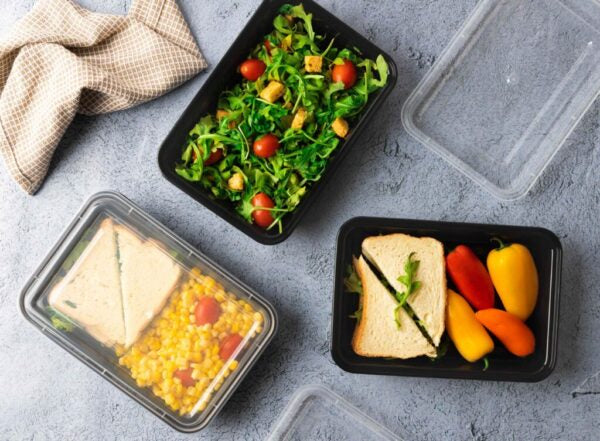 28oz Bento Box 6-Pack - Leak Proof Rectangular Lunch Containers for Adults & Kids - Perfect for School, Office, Picnics & Meal Prep