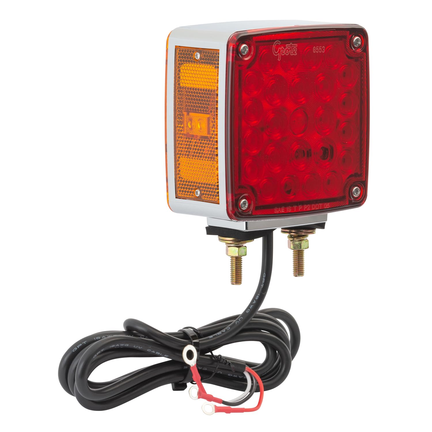 G5530 High-Count Double-Face LED Stop Tail Turn Signal Lights with Side Marker - Left Hand (LH) - Perfect for Trucks, Trailers & RVs - Enhanced Visibility & Safety