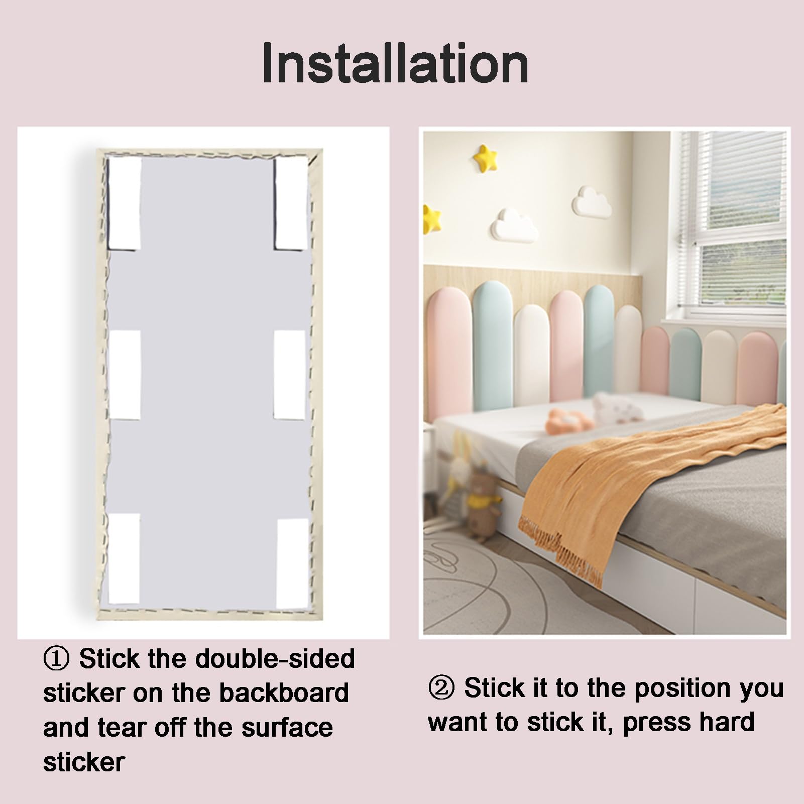 3D Soft Wall Cushion Panels - Peel & Stick Upholstered Headboard Wall Pads (10pcs, Off-White) - Decorative & Protective Wall Stickers for Bedroom, Living Room & TV Wall - Easy Installation & Sound Absorption