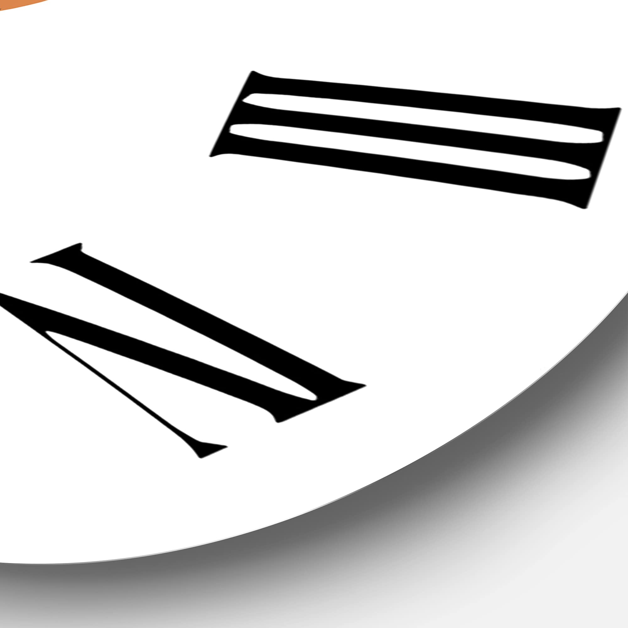DesignQ Modern Abstract Floral Wall Clock - Minimalist Large Wall Art for Living Room, Bedroom & Office Decor | Perfect for Home, Office & Gift Giving