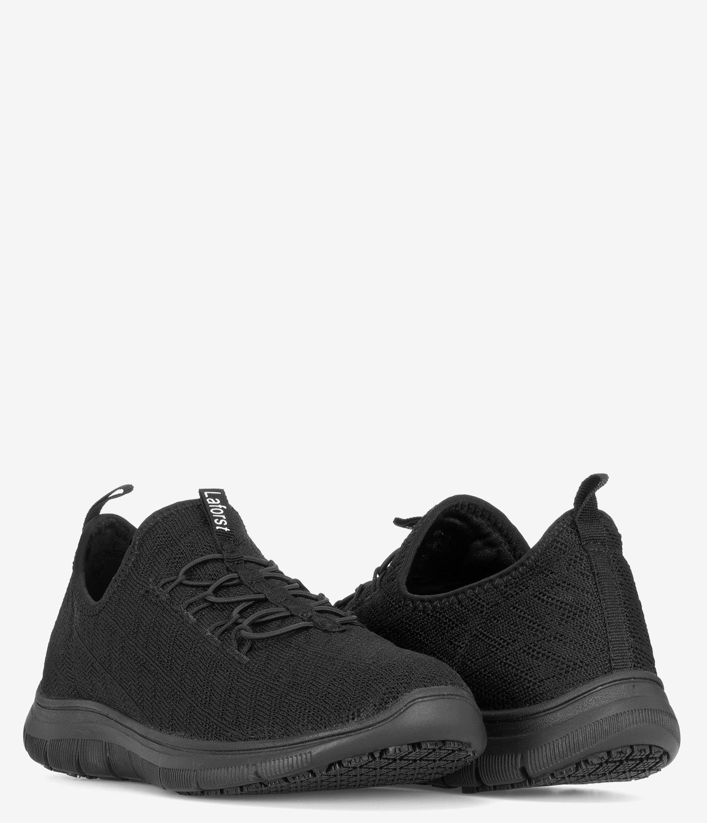 Laforst Women's Slip-Resistant Knit Slip-On Sneakers - Comfortable Walking Shoes for Work, Travel & Everyday Wear