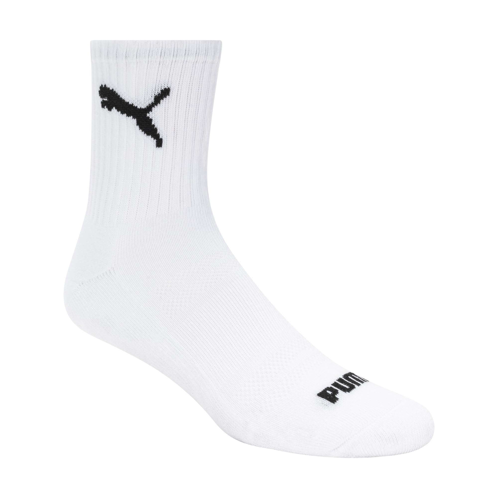 PUMA Men's 8 Pack Athletic Cushioned High Quarter Crew Socks - Breathable Workout Socks for Running, Gym & Sports - Comfortable Cotton Blend for Daily Wear & Active Lifestyle