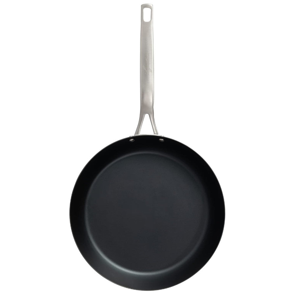 LAGOSTINA L700040128 28cm Blue Carbon Steel Skillet - Professional Non-Stick Frying Pan for Searing, Sauteing & Stir-Frying - Perfect for Home & Restaurant Cooking