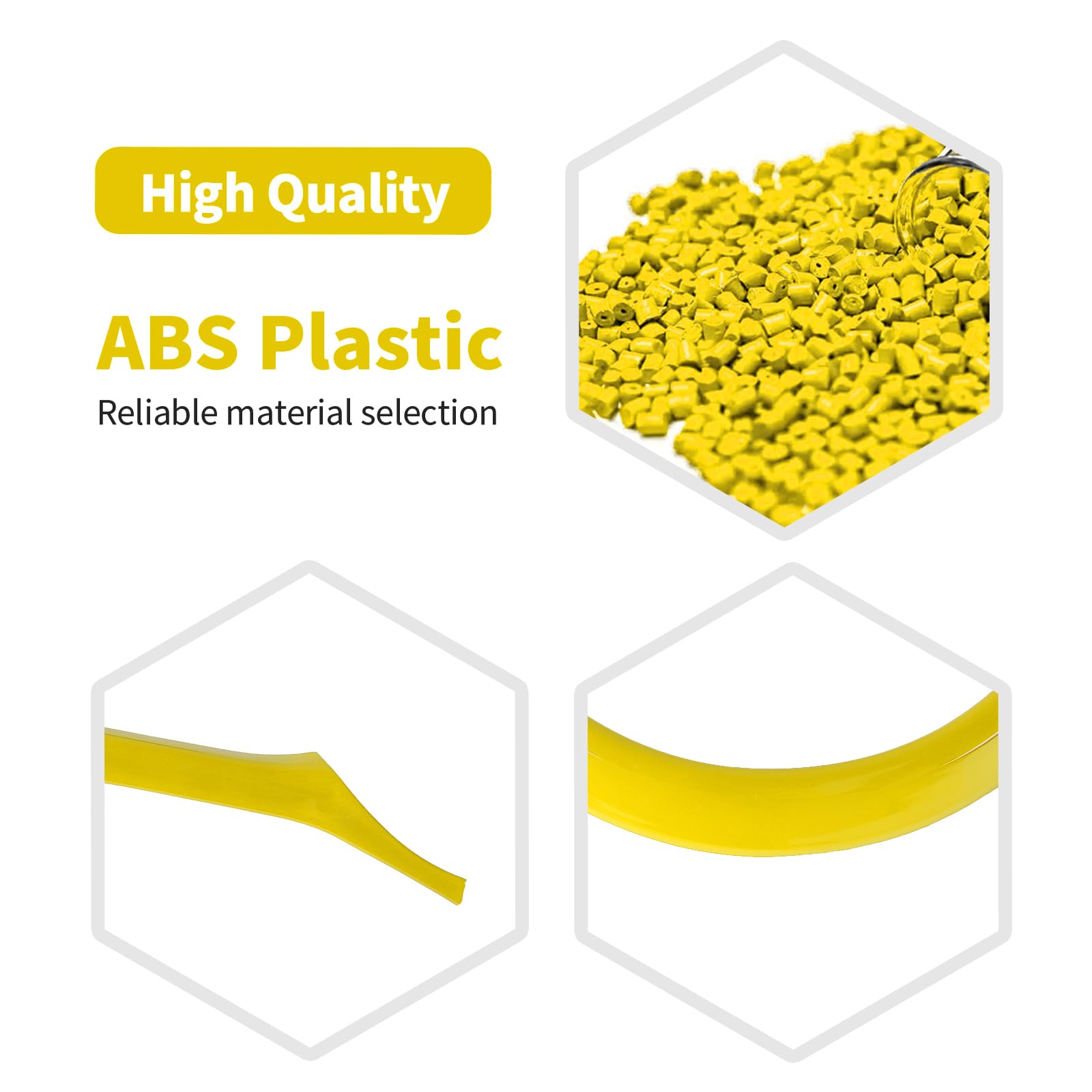 Jeep JL Dashboard Gauge Trim Ring Cover - Yellow Interior Accessories for Wrangler JL/JLU & Gladiator JT (2018-2023) - 3pcs Set - Perfect for Off-Roading & Custom Jeep Upgrades