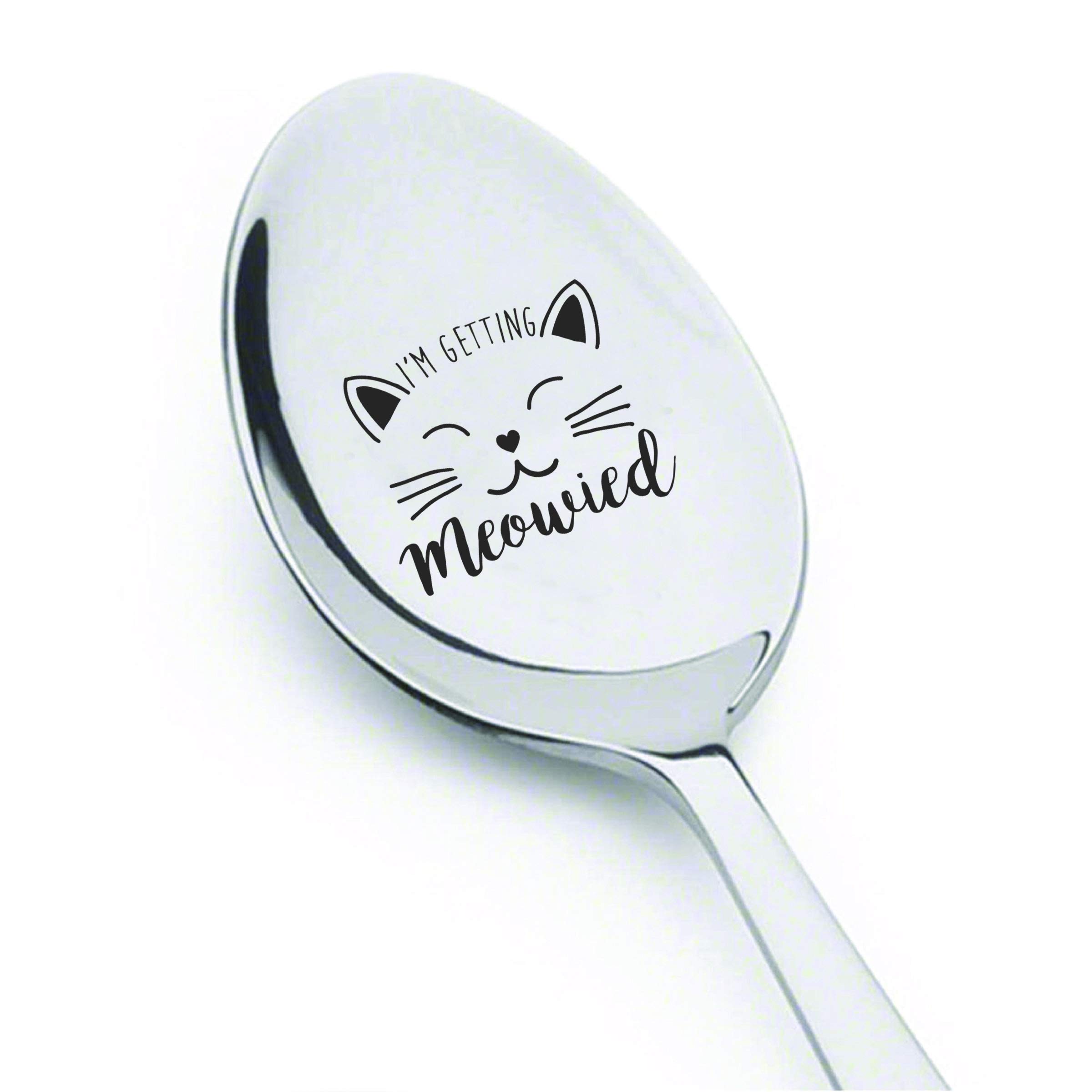 Personalized Engraved Spoon - 7 Inches Wedding Gift for Bride, Girlfriend & Fiance - Unique Newlywed & Romantic Gifts for Her - Perfect for Anniversaries, Bridal Showers & Couple's Keepsakes