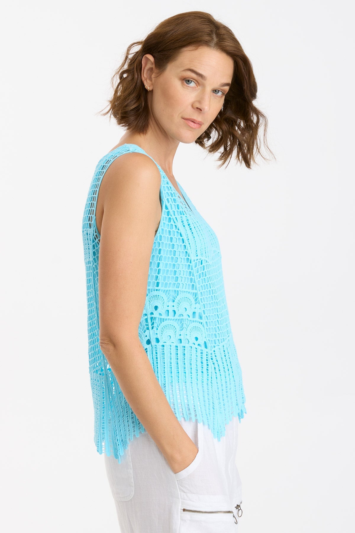 Larina Women's Mermaid Tail Tank Top - Flowy Casual Blouse for Summer Beach, Party & Vacation | Trendy Fashion Tops