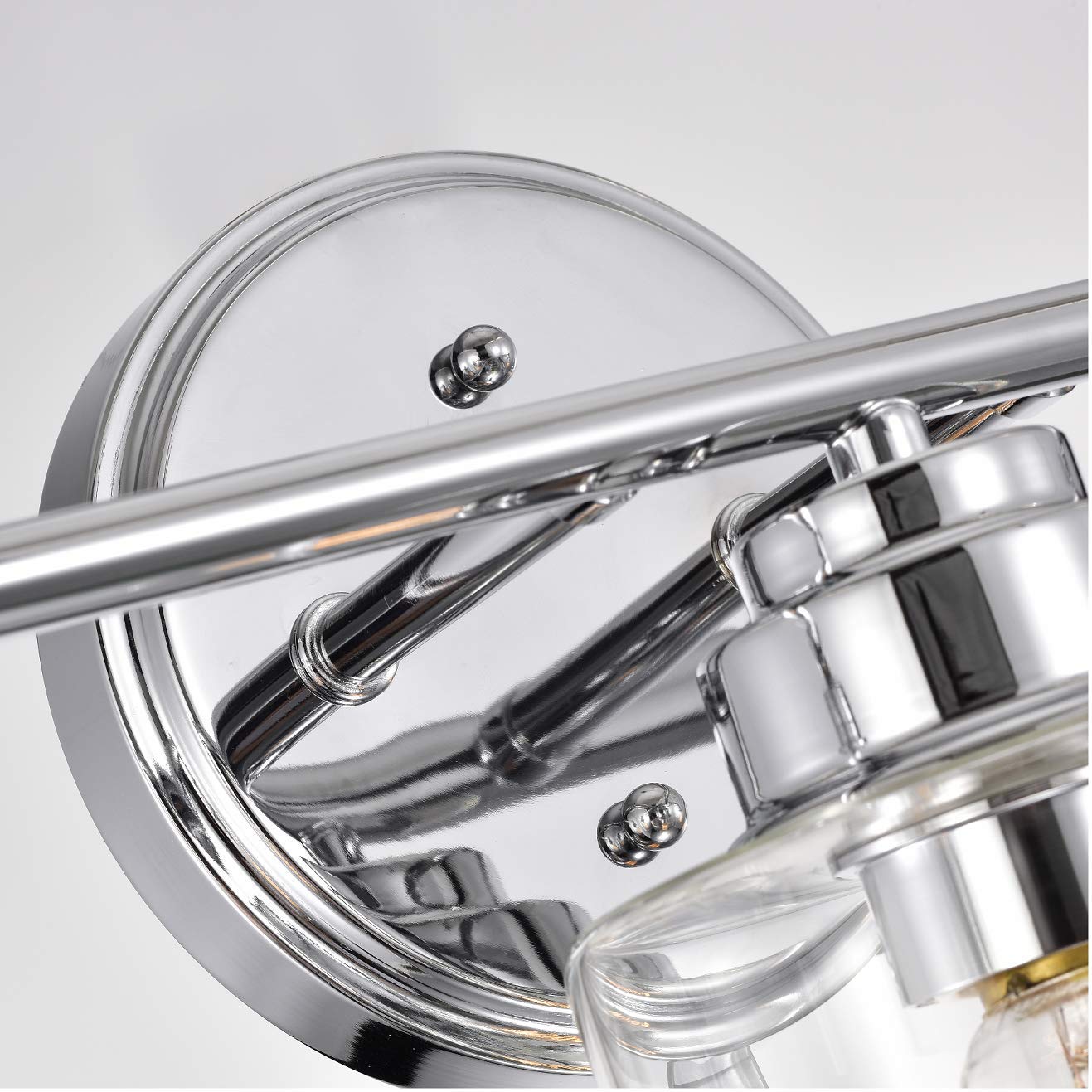 3-Light Chrome Bathroom Vanity Light Fixture - 23
