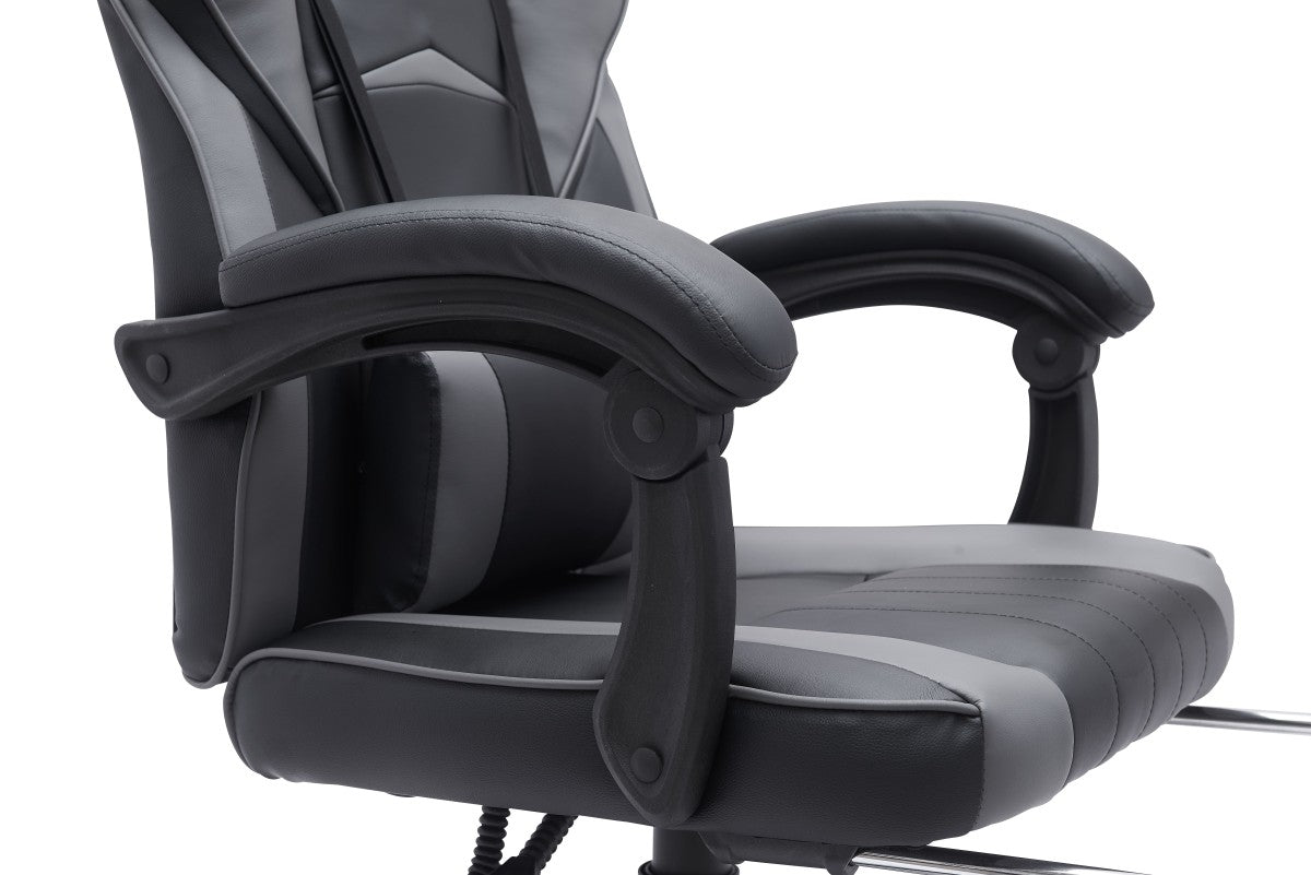 Premium Bentley Gaming Chair - Ergonomic Black & Grey Racing Style Seat for PC & Console Gamers - Perfect for Esports, Streaming & Long Gaming Sessions