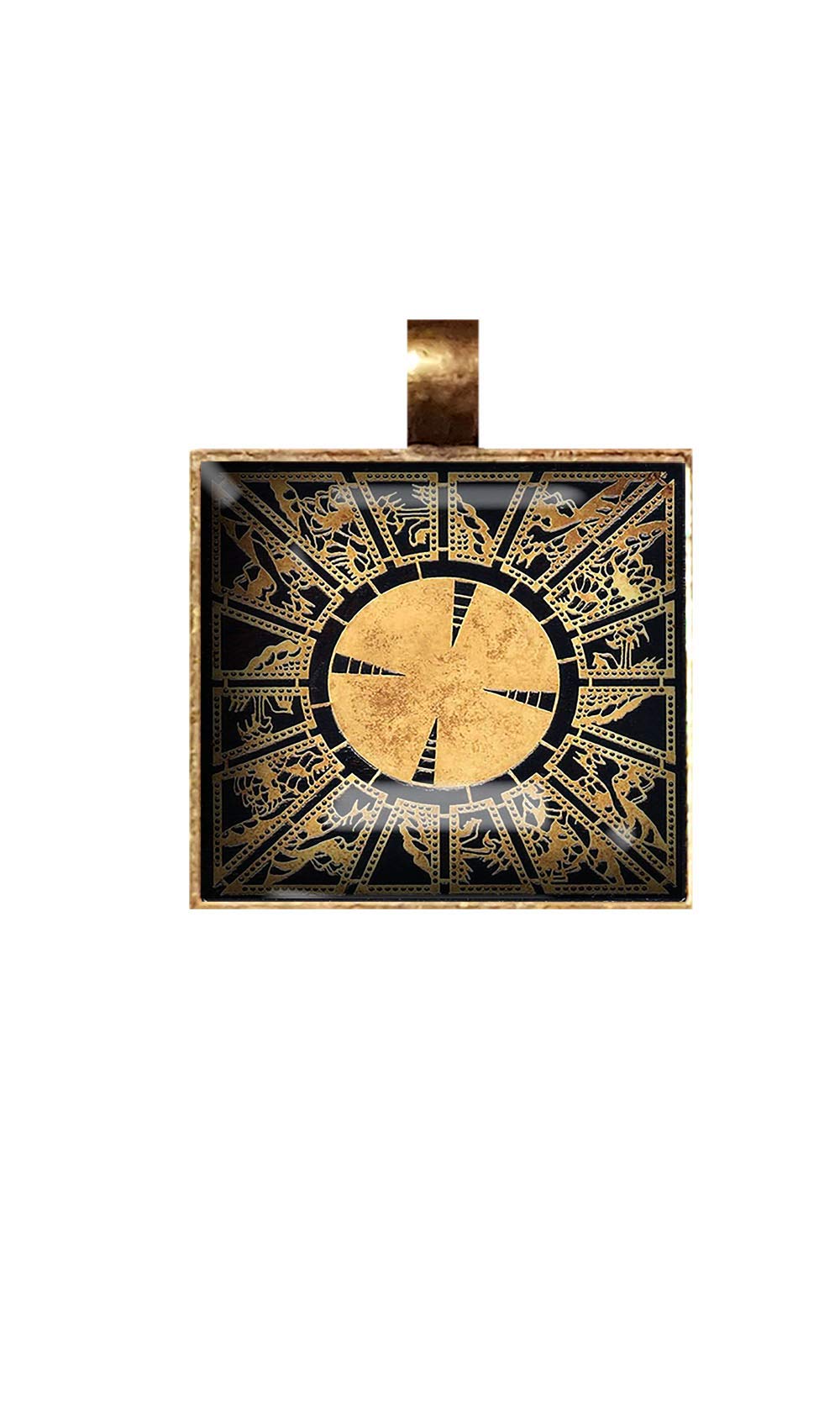 Hellraiser Puzzle Box Necklace - Cenobites Jewelry Gift for Horror Fans