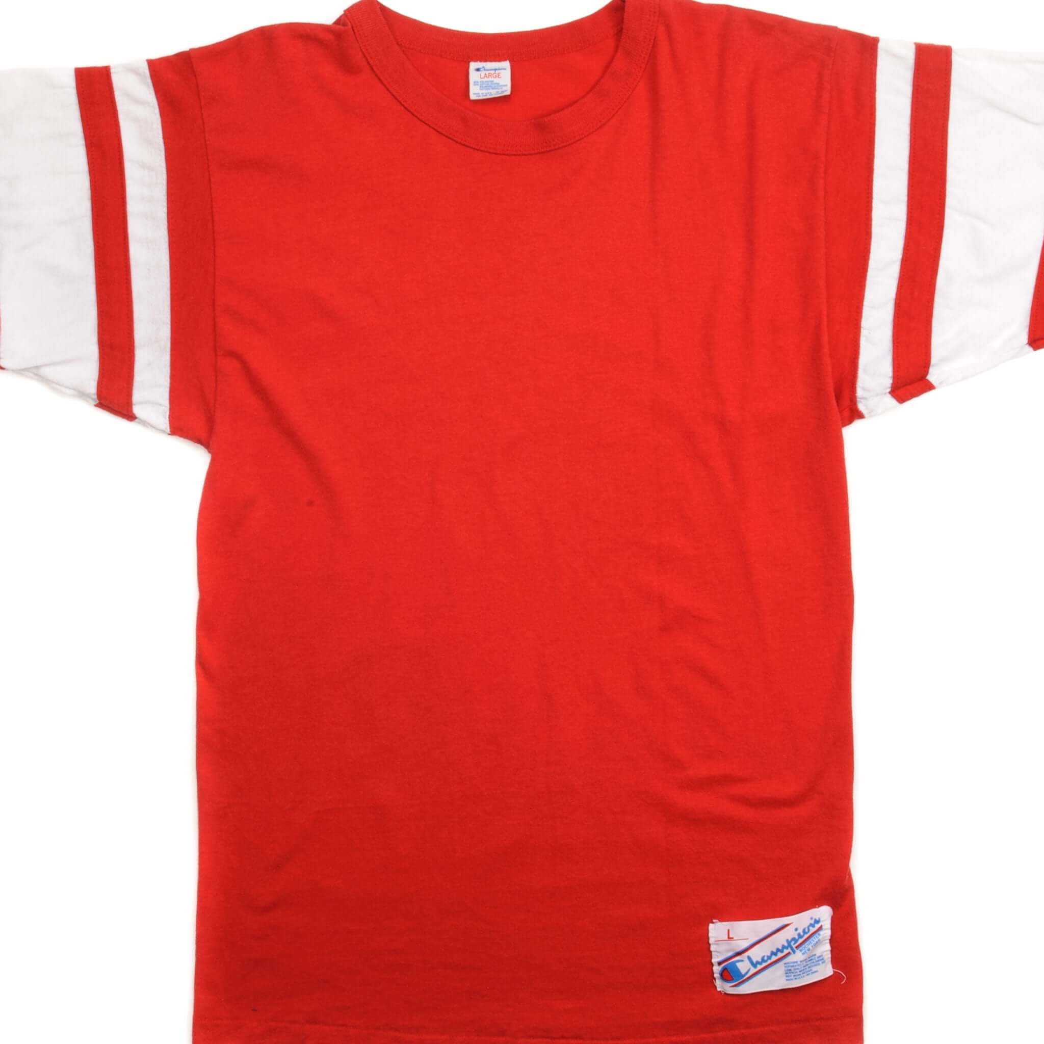 Vintage Champion Tee Shirt - Early 1980s 1990s Small Size - Made in USA - Retro Streetwear for Casual Outfits & 90s Fashion Lovers
